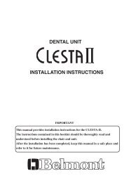 INSTALLATION INSTRUCTIONS DENTAL UNIT - Takara-belmont.de