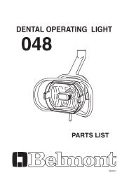dental operating light 048 parts list - Takara-belmont.de