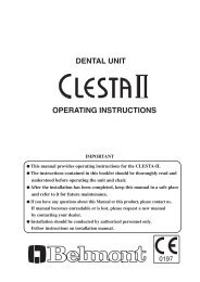 OPERATING INSTRUCTIONS DENTAL UNIT - Takara-belmont.de