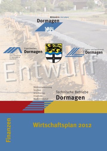 Finanzen Wirtschaftsplan 2012 - Stadt Dormagen