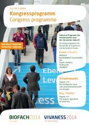 Programm | programme - BioFach