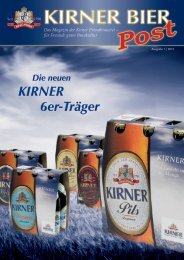 Die neuen KIRNER 6er-Träger - Kirner Bier