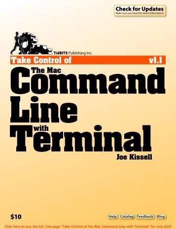 Take Control of the Mac Command Line with Terminal (1.1)