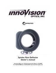 Innovision Spintec Lightweight Rain Deflector user manual - Talamas