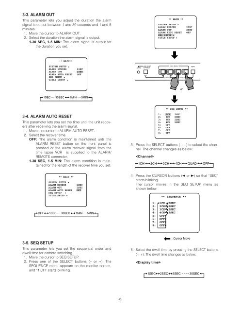 Panasonic WJ-MS424 Quad Split user manual - Talamas