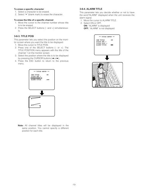 Panasonic WJ-MS424 Quad Split user manual - Talamas