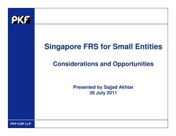 Singapore FRS for Small Entities - ACRA