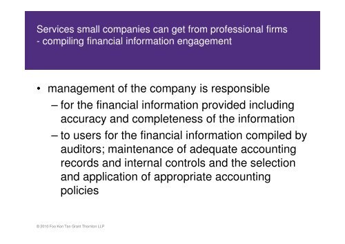 Audit Exemption for Small Companies - Accounting and - ACRA