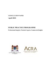 Objectives of the Public Practice Program - ACRA