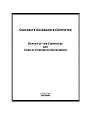Corporate Governance Committee - Report of the ... - ACRA