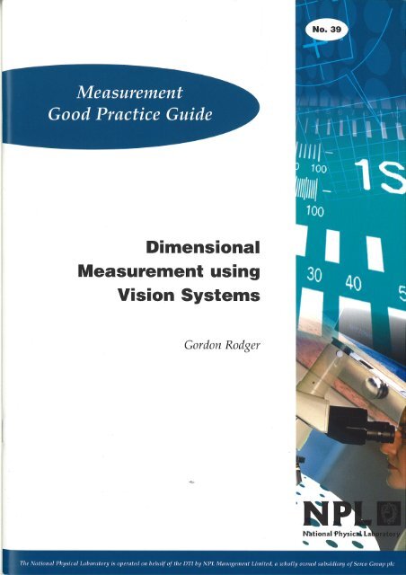 Dimensional Measurement using Vision Systems - NPL Publications ...