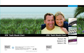 IPN® Teeth Mould Chart IPN® Teeth Mould Chart - Removable ...