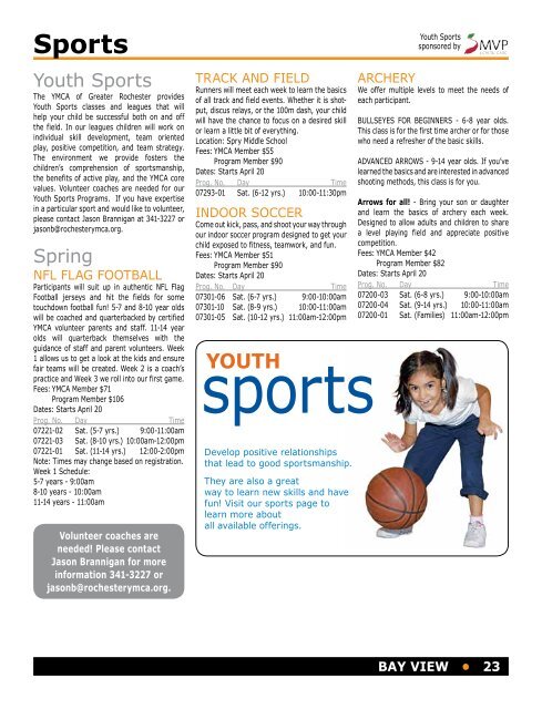 Bay View Session Handbook - Spring II 2013.pdf - YMCA of Greater ...