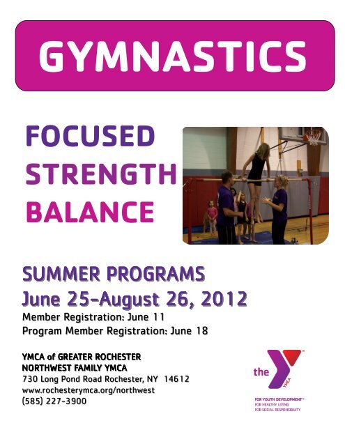 Summer 2012 Gymnastics - YMCA of Greater Rochester