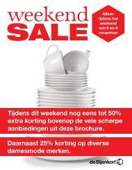 Daarnaast 25% korting op diverse damesmode ... - de Bijenkorf