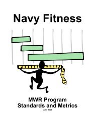 Navy Fitness MWR Program Standards and Metrics - Fitness, Sports ...