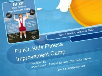 Fit Kit Kids Fitness Improvement Camp Presentation - From the Field ...