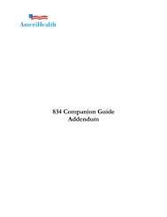 ANSI X12 834 Companion Guide Addendum - AmeriHealth.com