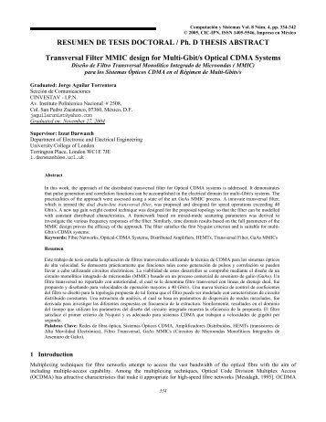 PhD Thesis Abstract - E-journal