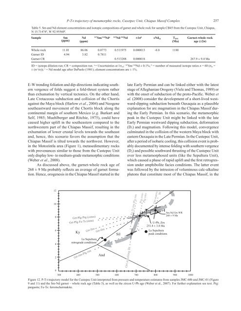 P-T-t trajectory of metamorphic rocks from the central ... - SciELO