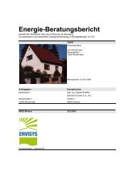 Energie-Beratungsbericht - Envisys