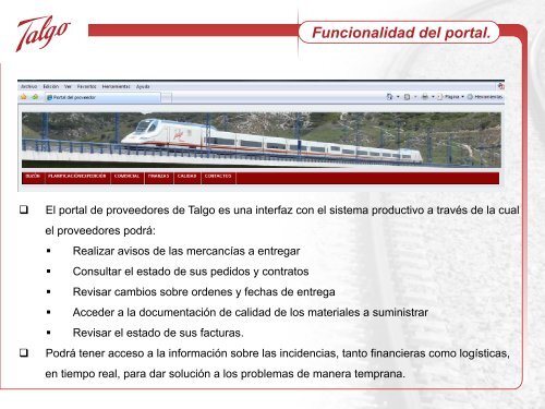 PresentaciÃ³n Talgo Supplier Portal