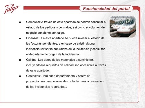 PresentaciÃ³n Talgo Supplier Portal