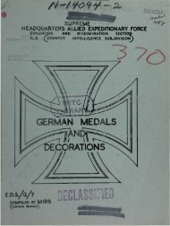 GERMAN MEDALS AND DECORATIONS