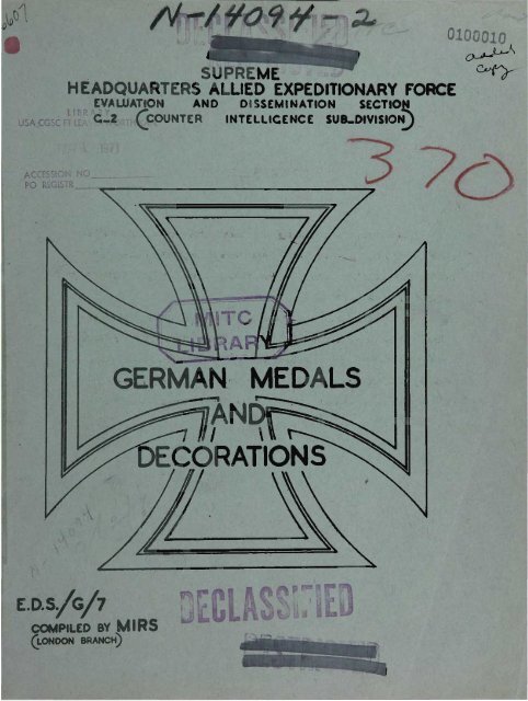 2 x Medal Award Certs . for Valour GERMAN// HESSEN War Medal /& General Award
