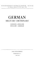 german military dictionary