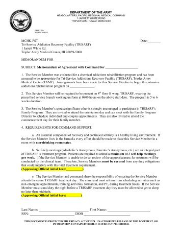 download: Memorandum of Agreement (MOA) - Tripler Army ...