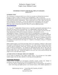 INFORMED CONSENT - ICL - Tripler Army Medical Center