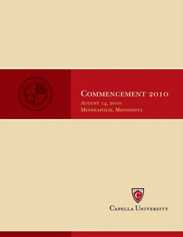 Commencement 2010 - Capella University