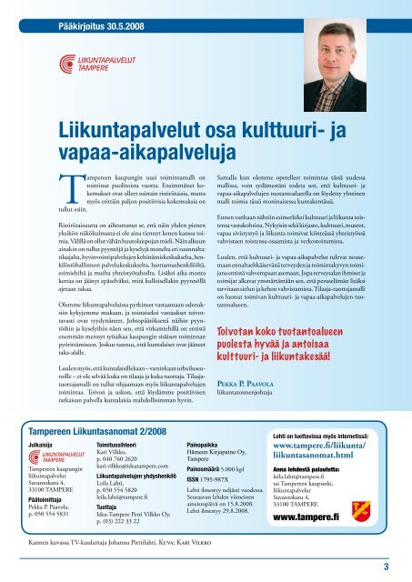 Tampereen Liikuntasanomat - Tampereen kaupunki