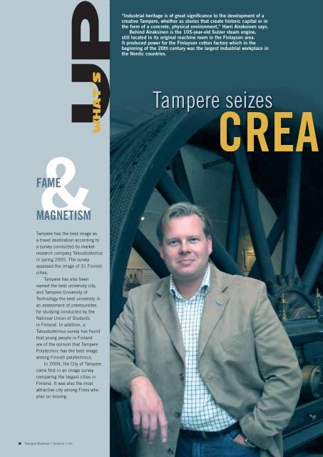- Tampere seizes creative economy