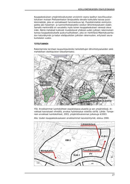 Koilliskeskuksen osayleiskaava, selostus - Tampereen kaupunki