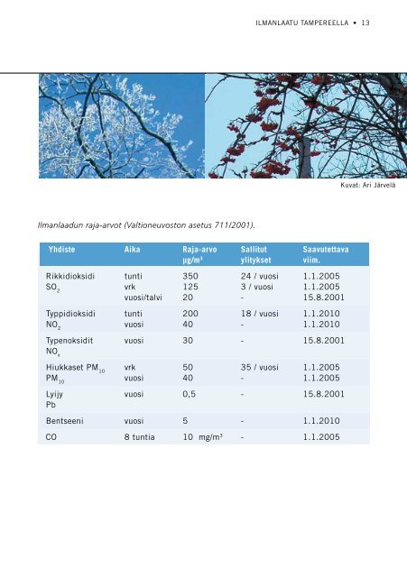 Ilmanlaatu Tampereella- esite (pdf) - Tampereen kaupunki