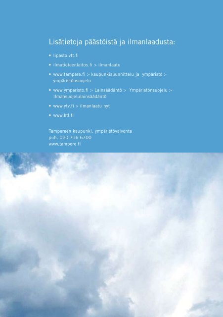 Ilmanlaatu Tampereella- esite (pdf) - Tampereen kaupunki