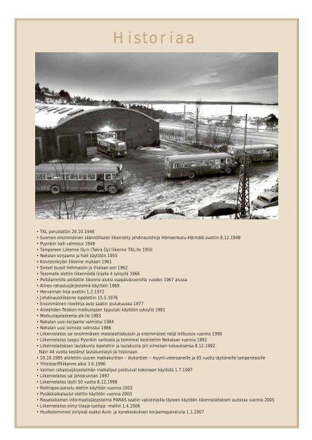 TKL:n vuosikertomus 2007 (pdf) - Tampereen kaupunki