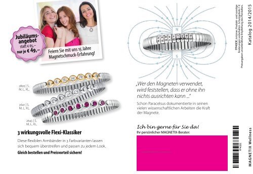 Magnetix Hauptkatalog 2014-2015 Magnetschmuck aus Frankfurt