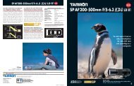 Catálogo 200-500mm F/5-6,3 (Model A08) - Tamron