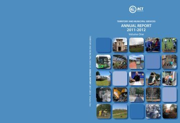 annual report 2011-2012 - Territory and Municipal Services - ACT ...