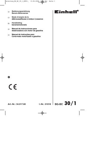 CERTIFICADO DE GARANTIA - Einhell