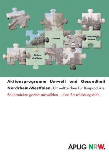 Aktionsprogramm Umwelt und Gesundheit Nordrhein ... - APUG NRW