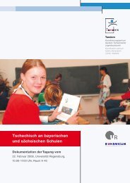 Tschechisch an bayerischen und sÃ¤chsischen Schulen - Tandem