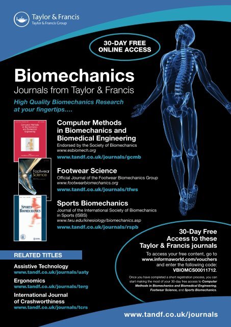 Biomechanics - Taylor & Francis