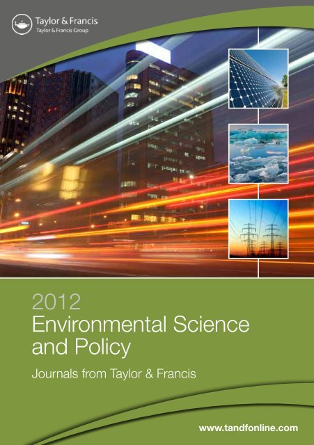 2012 Environmental Science and Policy - Taylor & Francis