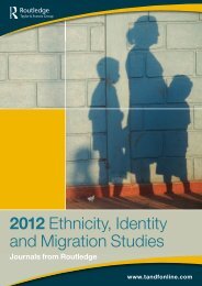 Ethnicity, Identity and Migration Studies - Taylor & Francis