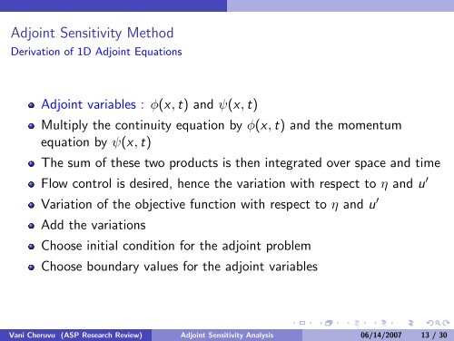 Sensitivity Analysis for Shallow Water Equations - Advanced Study ...