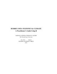 HURRICANES: STATISTICS & CLIMATE A Practitioner's Guide ...